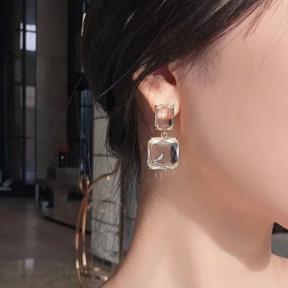 Crystal Drop Earrings - Picture 4 of 11